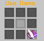 Use Items (set the itemamounts)